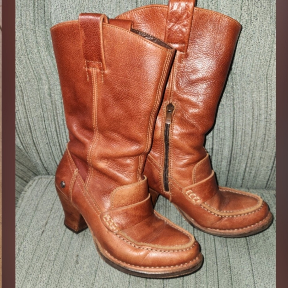 Neosens Leather Loafer Boots